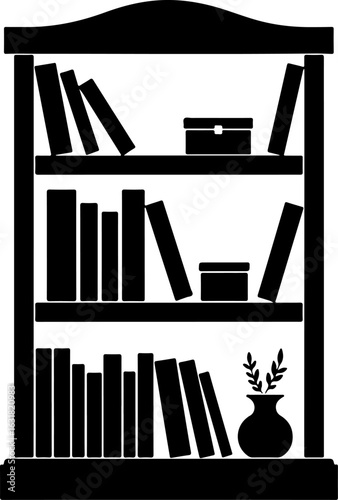 Black silhouette furniture icon set vector illustration design symbol