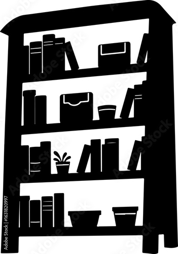 Black silhouette furniture icon set vector illustration design symbol