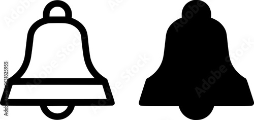 Notification Bell Vector Icon for Alerts