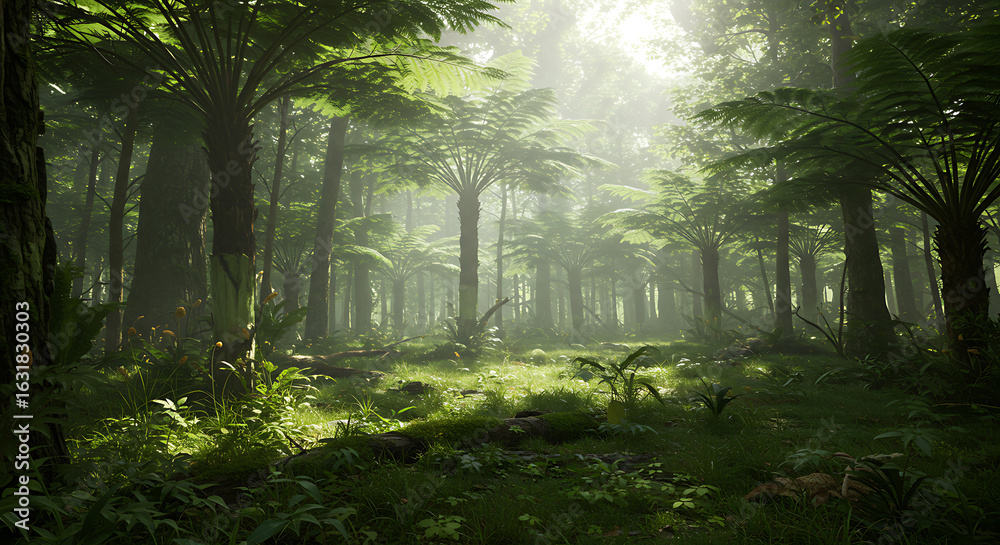 Fototapeta premium Enchanted Green Canopy