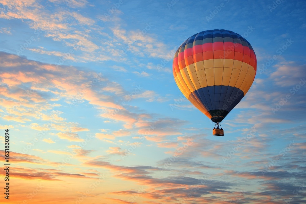 Fototapeta premium hot air balloon at sunrise