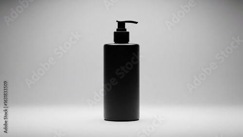 black cosmetic container