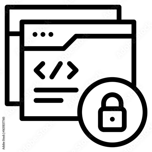 Firewall bypass icon vector illustration