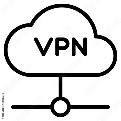 VPN icon vector illustration