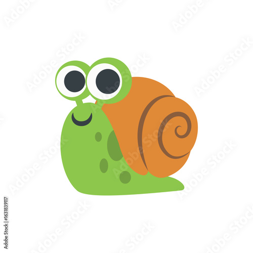 Illustration of Cute Pixel Art Snail: Cartoon Snail Illustration for Kids, Websites, and Designs vector