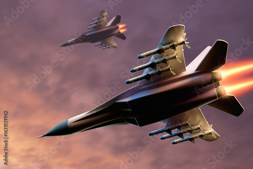 Cuadro en lienzo Military aircraft