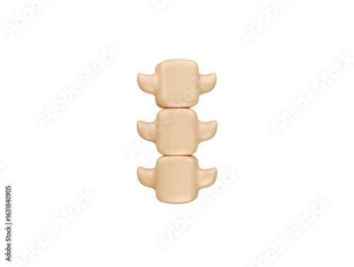 spine icon 3d illustration render