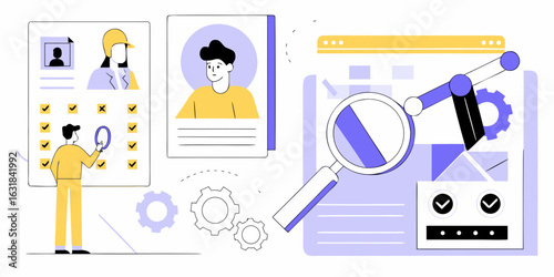 Recruitment process analysis and candidate evaluation