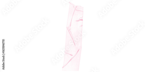 rectangular pink tape, pastel transparent duct strip with clean edges and light texture ideal for collage sticker design overlays repair visuals and layout templates

