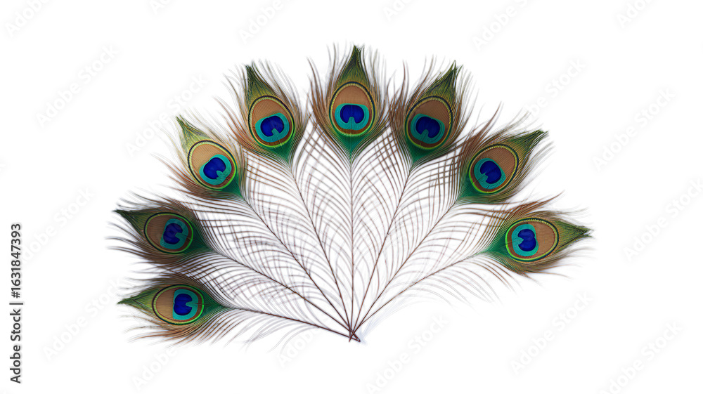 Obraz premium Mor Pankh, the sacred peacock feathers of Lord Krishna.