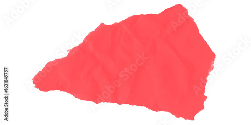 Wallpaper Mural red textured paper, crumpled and ripped top edge isolated for creative design scrap decoration collage elements bold craft material layout and torn edge backgrounds

 Torontodigital.ca