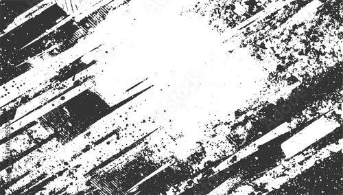 Subtle halftone grunge urban vector. Distressed texture. Horizontal Distress Overlay Texture Vector Illustration. Black isolated on white. background.