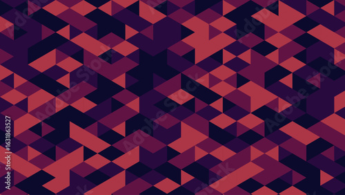 Vibrant polygonal mosaic bursting with dynamic color gradients and seamless geometric rhythm. A bold low-poly pattern design blending futuristic style with digital artistry – perfect for ultra-modern