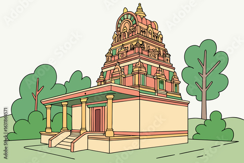 Hamm, North Rhine-Westphalia, Germany – Features the Sri Kamadchi Ampal Hindu temple.