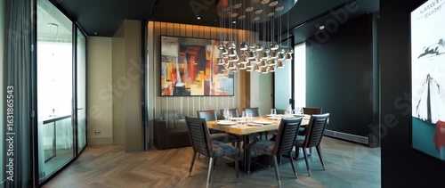 Upscale dining room interior