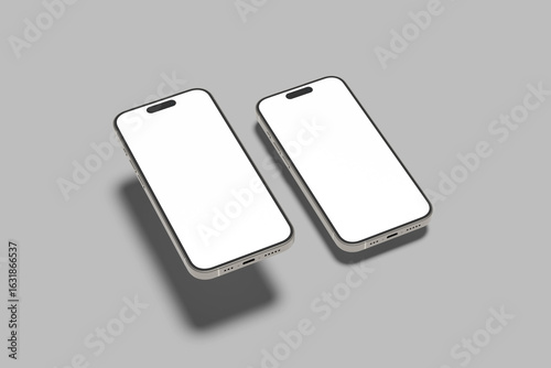 Phone 15 Screen Blank Mockup