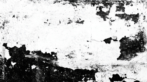 Wallpaper Mural Scratched Paint, A minimalist black and white grunge texture. A surface with layers of scratched and peeling paint, revealing the underlying material. Abstract dirty wall background concept.  Torontodigital.ca