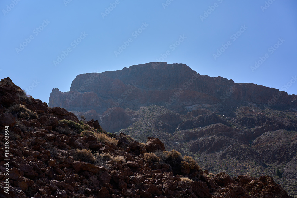 Obraz premium Volcanic slope beneath Mount Guajara