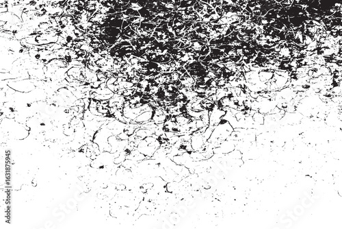 Wallpaper Mural Abstract Drip Splatter Texture | Black and White Chaotic Ink Pattern for Edgy Art & Graphic Design Torontodigital.ca