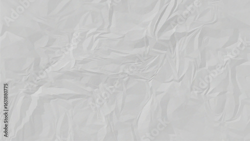 White crumpled paper texture. Minimal recycled white paper texture with soft creases and organic imperfections. A vintage-inspired backdrop echoing retro print vibes and eco-conscious design