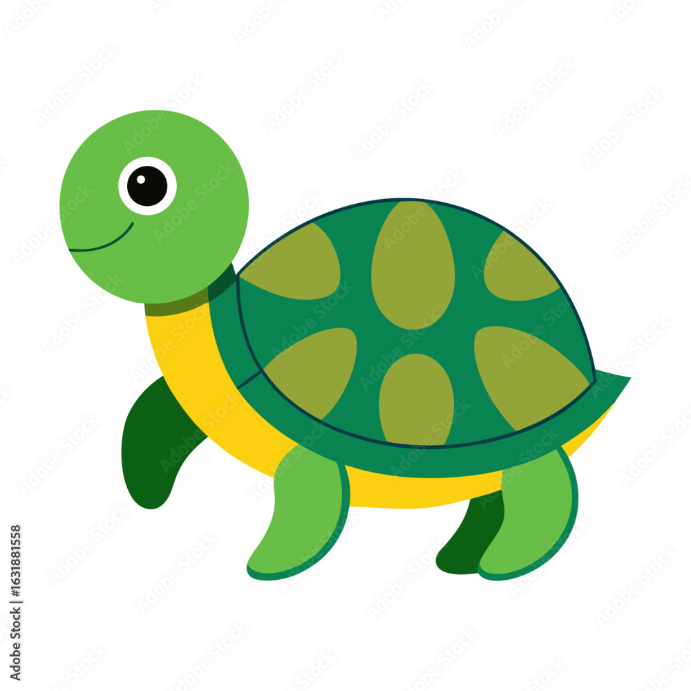 Obraz premium Colorful Turtle Vector Icon