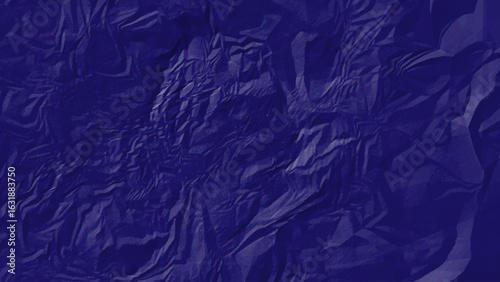 Modern Blue Crumpled Paper Texture — Aesthetic Folded Surface with Organic Wrinkles and Soft Shadows for Trendy Design, Minimalist Backdrops, and Digital or Print Visuals