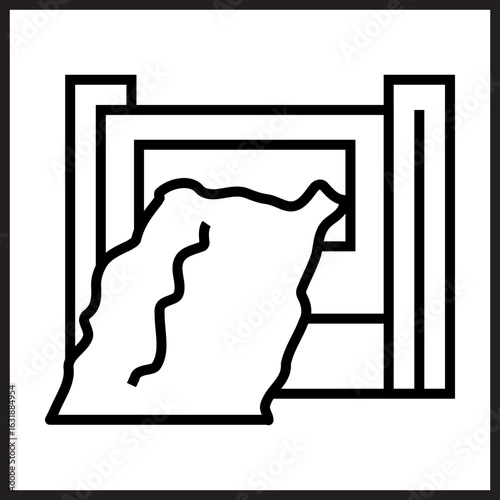 Hydroelectric Dam icon design