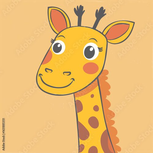 giraffe cartoon illustration