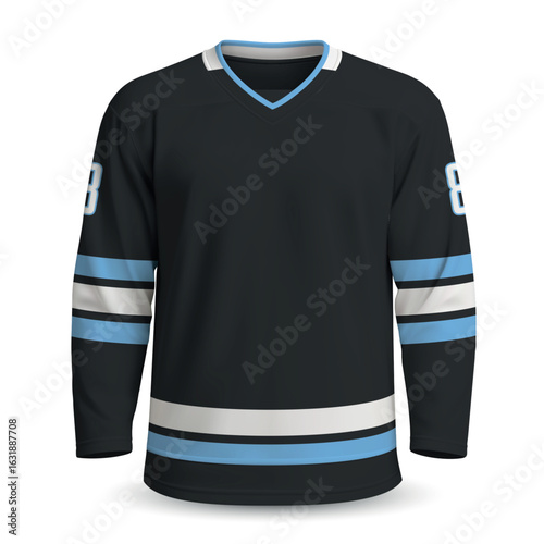 Realistic Ice Hockey home jersey in style