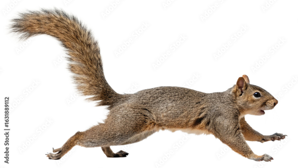 Obraz premium Squirrel, isolated transparent background