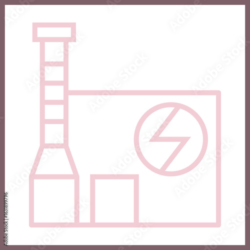 Geothermal Plant icon design