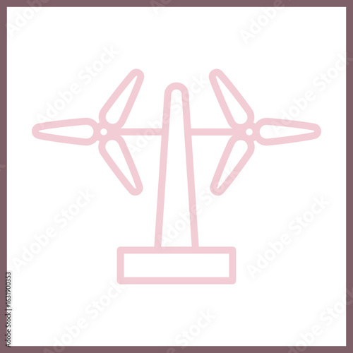 Wind Energy Farm icon design
