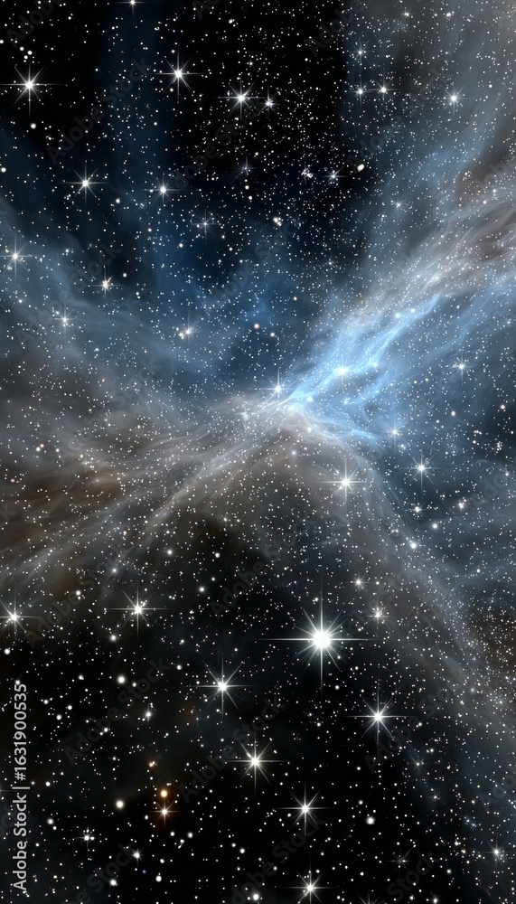 Obraz premium Captivating View of the Cosmos A Stunning Abstract Representation of Interstellar Beauty and Depth