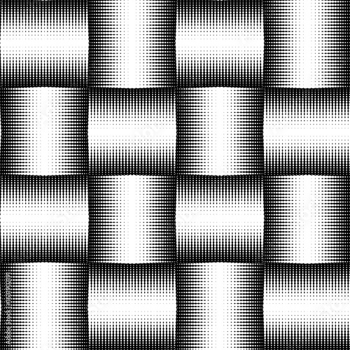 Black&White geometry. Abstract geometric seamless pattern background in white and black colors. Vector pattern