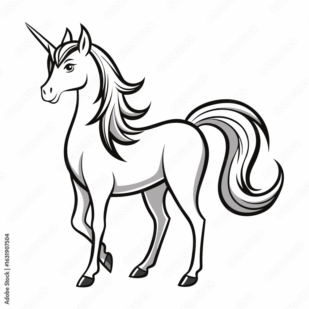 Obraz premium horse vector silhouette