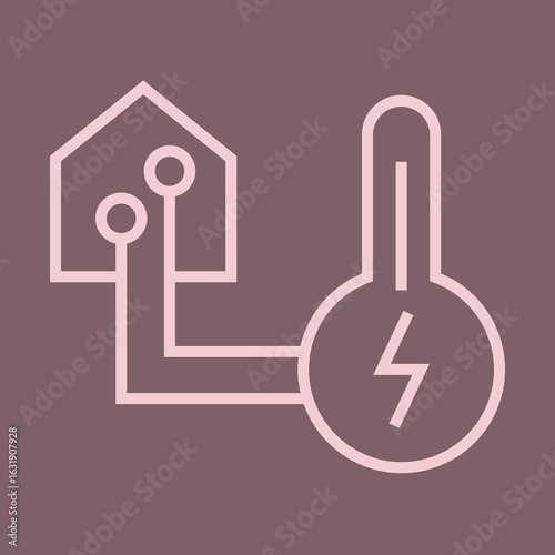Geothermal Heat Pump icon design