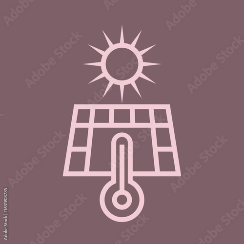 Solar Thermal icon design