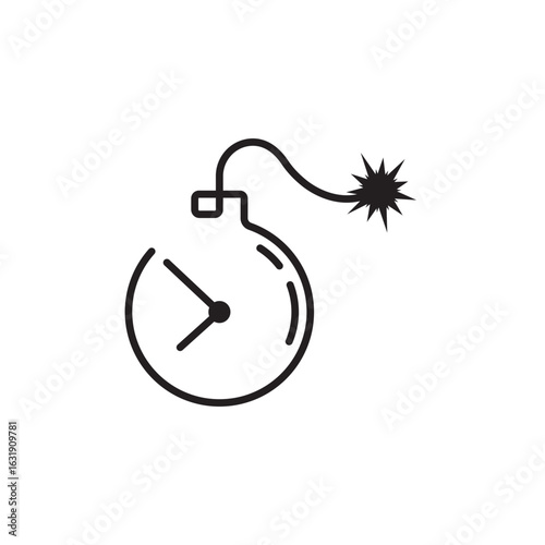 Time Bomb dynamite icon vector design