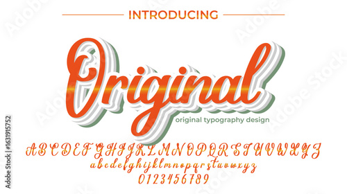 Original Font Stylish brush painted an uppercase vector letters, alphabet, typeface