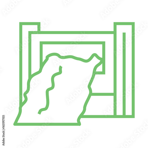 Hydroelectric Dam icon design