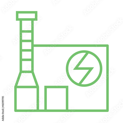 Geothermal Plant icon design