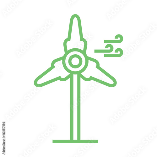 Wind Power icon design