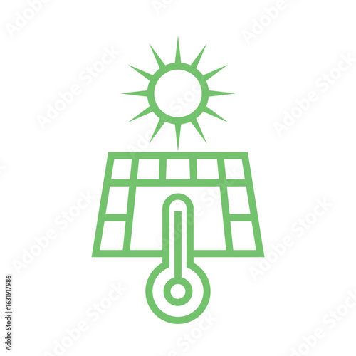 Solar Thermal icon design