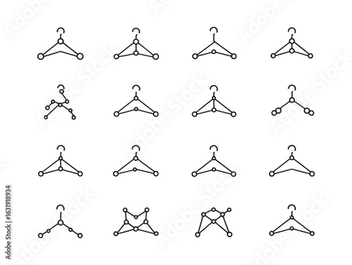 Clothing Hanger & Wardrobe Icons