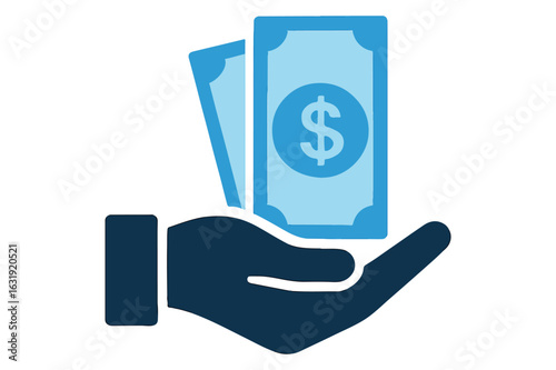 Hand Holding Money Symbolizing Financial Support and Investment with a Focus on Monetary Transactions and Economic Assistance
