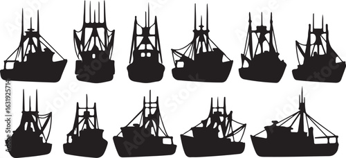 fishing boat silhouette