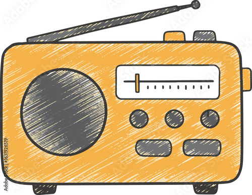 radion crayon icon vector