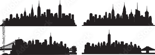 new york skyline silhouette
