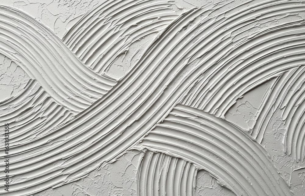 Fototapeta premium Surface texture with white color resembles calm wave patterns across the area