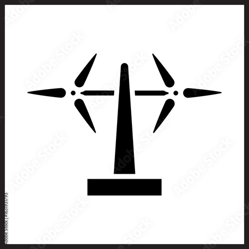 Wind Energy Farm icon design